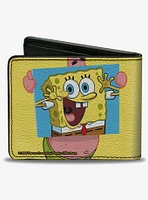SpongeBob SquarePants Patrick Holding SpongeBob Portrait Bifold Wallet