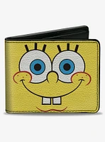 SpongeBob SquarePants Character Face and Barnacles Pineapple Bifold Wallet
