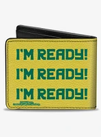 SpongeBob SquarePants I'm Ready Face Close Up Bifold Wallet