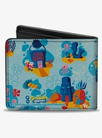 SpongeBob SquarePants Under The Sea Icons Collage Bifold Wallet
