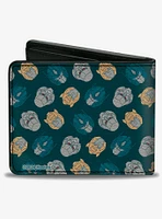 Transformers Bumblebee Optimus Prime and Megatron Heads Bifold Wallet