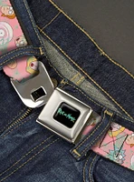 Rick and Morty Smith Family Sticky Faces Seatbelt Buckle Belt
