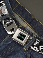 Rick and Morty Fear Hole Pose Text Seatbelt Buckle Belt