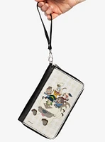 Avatar: The Last Airbender Chibi Characters Group On Appa Zip Around Wallet