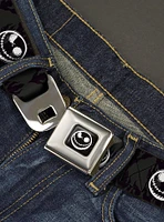 Disney Nightmare Before Christmas Jack Smiling Black White Seatbelt Buckle Belt