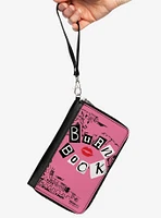 Mean Girls Burn Book Cover Doodles Zip Around Wallet