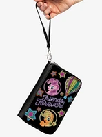 My Little Pony Pinkie Pie and Applejack Friends Forever Neon Zip Around Wallet