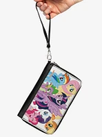 My Little Pony Mane Six and Spike Group Pose Zip Around Wallet