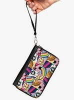 My Little Pony Friendship Is Magic Close Up Blocks Collage Zip Around Wallet
