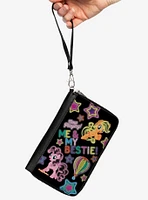 My Little Pony Pinkie Pie and Applejack Me and My Bestie Neon Zip Around Wallet