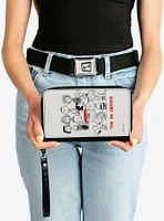 Peanuts Gang 75th The In Crowd Group Pose Zip Around Wallet