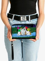Peanuts Gang Halloween Trick Or Treat Group Pose Zip Around Wallet