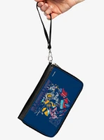 Transformers Autobots Group Pose and Text Zip Around Wallet