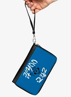 This Is Fine Japanese Question Hound Flame Zip Around Wallet