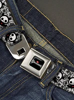 Skelanimals Diego The Bat Pose Lace Print Seatbelt Buckle Belt