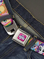 My Little Pony Four Close Up Faces Seatbelt Buckle Belt