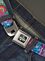 My Little Pony Ponies and Spike Rainbows Rays Seatbelt Buckle Belt
