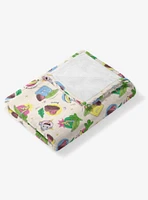 Dora The Explorer Boots Pattern 50x60" Silk Touch Throw Blanket