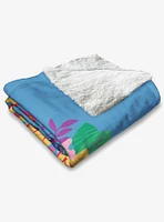 Dora The Explorer Vamos Silk Touch Sherpa Throw Blanket