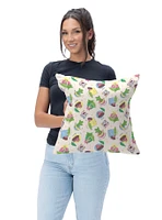 Dora The Explorer Boots Pattern Throw Pillow
