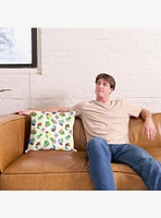 Dora The Explorer Boots Pattern Throw Pillow