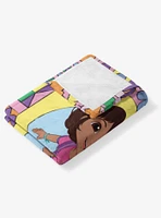Dora The Explorer Running Dora 40x50" Silk Touch Throw Blanket