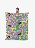 Dora The Explorer Dora and Friends Collage 40x50" Silk Touch Throw Blanket