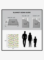 Dora The Explorer Boots Pattern 40x50" Silk Touch Throw Blanket