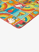 Hello Kitty Rainbow Red Twin Quilted Blanket