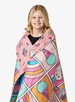 Hello Kitty Rainbow Pink Full/Queen Quilted Blanket