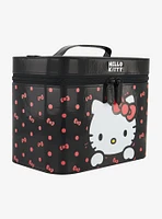 Hello Kitty Polka Dot Bow Cosmetic Case Organizer with Mirror