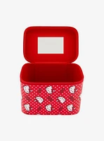 Hello Kitty Red Polka Dot Cosmetic Case Organizer with Mirror