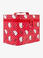 Hello Kitty Red Polka Dot Cosmetic Case Organizer with Mirror