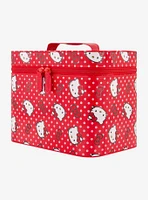 Hello Kitty Red Polka Dot Cosmetic Case Organizer with Mirror