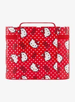 Hello Kitty Red Polka Dot Cosmetic Case Organizer with Mirror