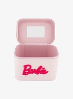 Barbie Glitter Pink Cosmetic Case Organizer with Mirror