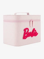 Barbie Glitter Pink Cosmetic Case Organizer with Mirror