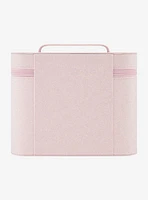Barbie Glitter Pink Cosmetic Case Organizer with Mirror