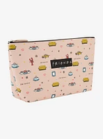 Friends All-Over-Print Cosmetic Travel Bag