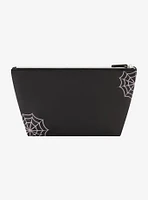 Beetlejuice Logo Spiderweb Cosmetic Travel Bag