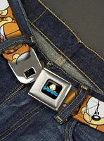 Garfield and Odie Faces Close Up Seatbelt Buckle Belt