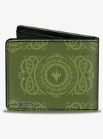 Magic: The Gathering Planeswalker Forest Mana Traits Bifold Wallet