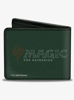 Magic: The Gathering Green Mana Tree Icon and Logo Bifold Wallet