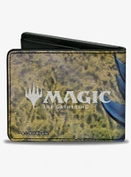Magic: The Gathering Black Lotus Card Image and Title Logo Bifold Wallet
