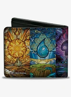 Magic: The Gathering Stained Glass Mana Symbols Bifold Wallet