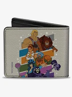 Masters of the Universe Character Stripe Poses Bifold Wallet