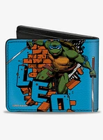 Teenage Mutant Ninja Turtles Leo Action Pose Bifold Wallet