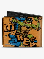 Teenage Mutant Ninja Turtles Mikey Action Pose Bifold Wallet
