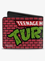 Teenage Mutant Ninja Turtles Brick Title Logo Bifold Wallet
