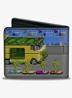 Teenage Mutant Ninja Turtles Skating Party Van Arcade Bifold Wallet